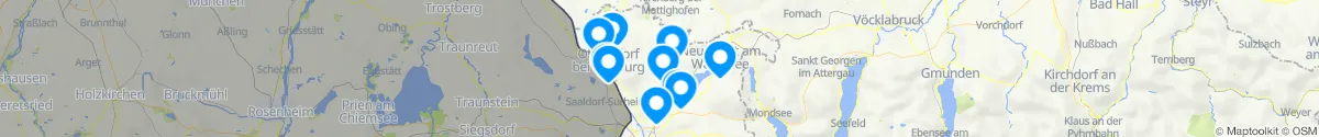 Map view for Pharmacies emergency services nearby Dorfbeuern (Salzburg-Umgebung, Salzburg)
